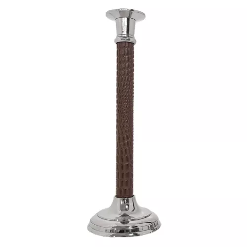 Payaa Kandelaar 11x6x34cm Large zilver bruin (100661)