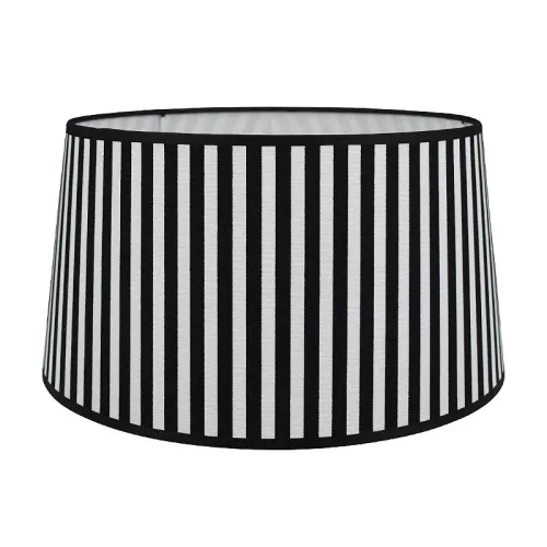 Payaa lampenkap zwart/wit klein - 35/30/18 cm Halfhoog (113917)