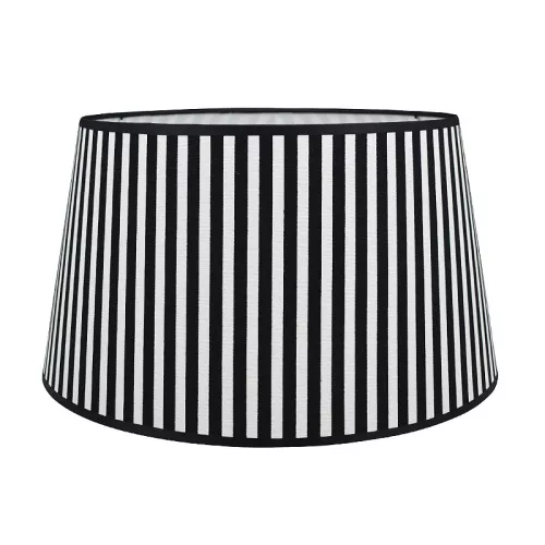 Payaa lampenkap zwart/wit klein - 40/32/22 cm Halfhoog (113919)