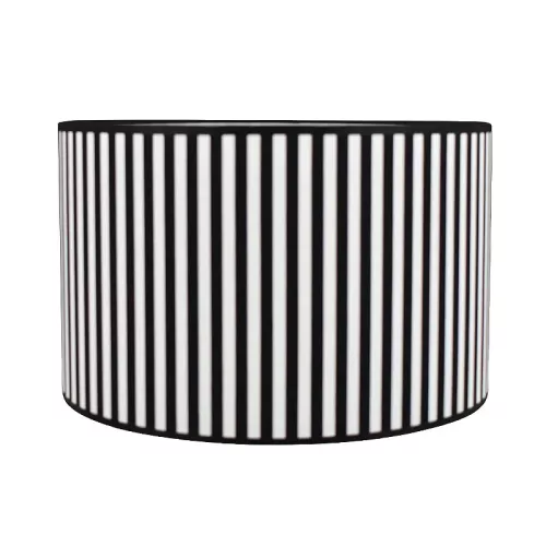 Payaa lampenkap zwart/wit klein - 35x35x22 cm Cilinder (113927)