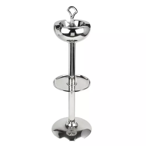 Payaa Asbak op voet rond 24x20x73cm zilver (113977)