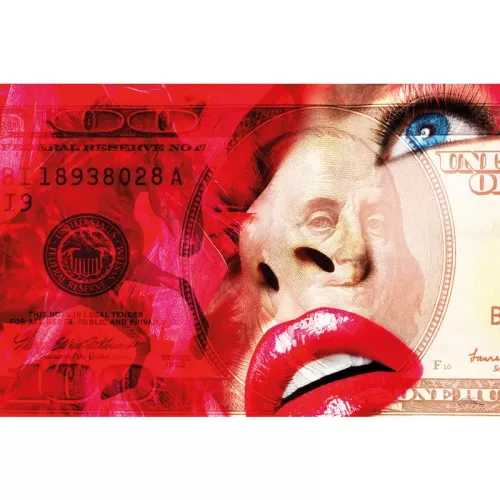 Payaa Rode Lippen + Geld 80x120x2cm (114104)