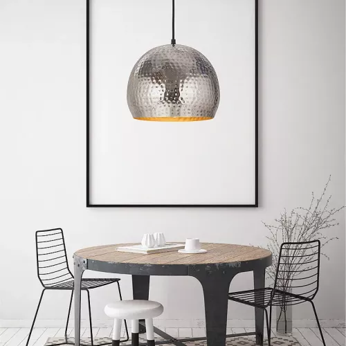 Payaa Plafondlamp Bell Small 27x27x21cm gehamerd (114224)
