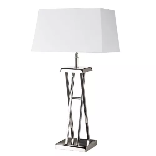 Tafellamp 16,5x12,5x52cm Incl. witte kap