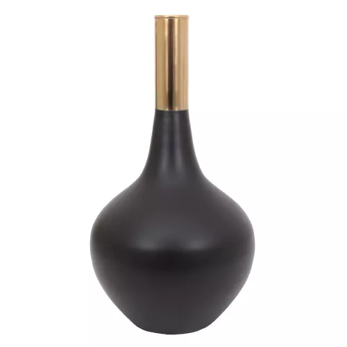 Payaa Vaas Sonia zwart en goud 26x26x48cm  (115062)