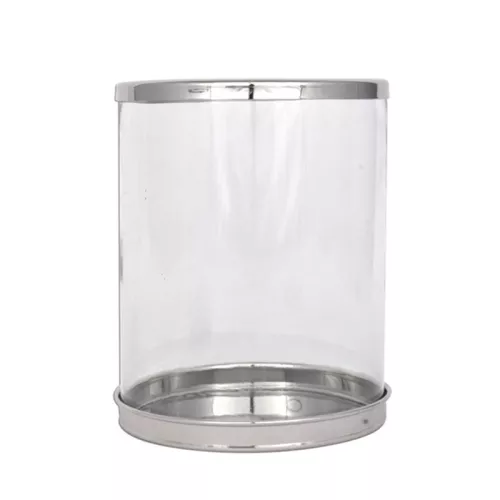 Payaa Windlicht Alisa 16x16x20cm zilver (109196)