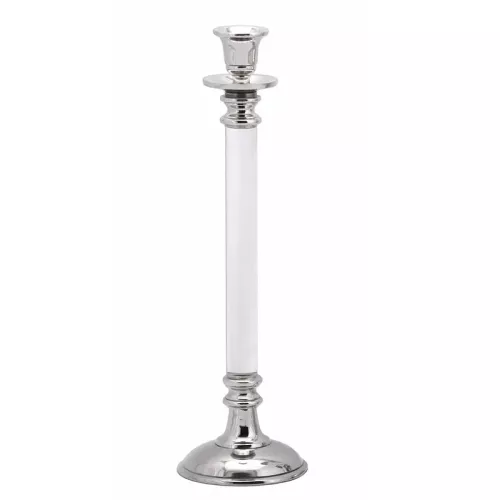 Payaa Kandelaar Marsala 11x11x31cm Groot wit zilver (111608)