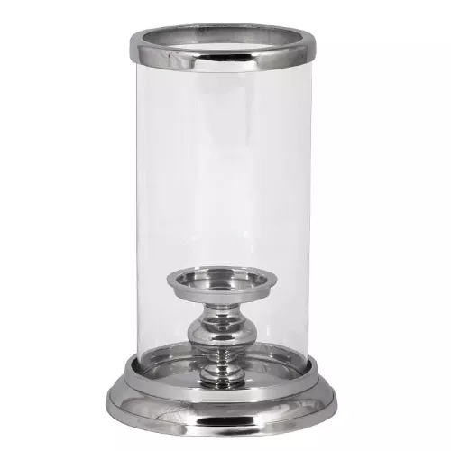 Payaa Windlicht Hurricane Carlee 16x20x34cm zilver (110368)