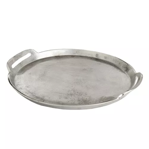 Payaa Dienblad 42x42x4cm Rond Groot metaal onbewerkt (101458)
