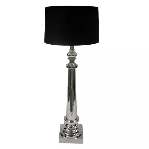 Payaa Vloerlamp inclusief zwart Kap zilver (111046)