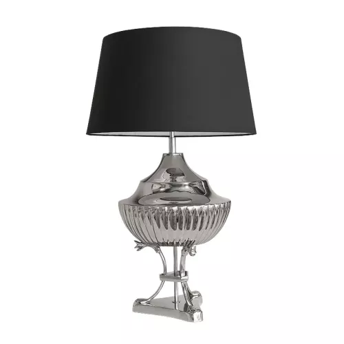 Payaa Tafellamp 43x43x70cm Incl. Kap zilver (108559)