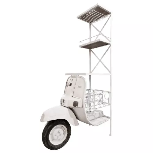 Payaa Wijnrek 70x105x185cm Scooter wit/creme (109125)