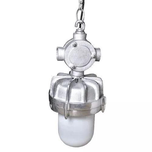 Payaa Hanglamp 24x24x57cm retro wit zilver metaal (111188)