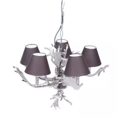 Payaa Kroonluchter 59x59x39cm Incl. Kapjes zilver (107922)