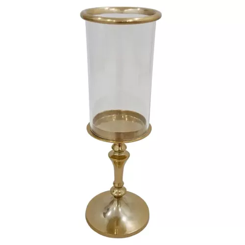 Payaa Windlicht Noa 17x17x53cm klein goudkleurig (112444)