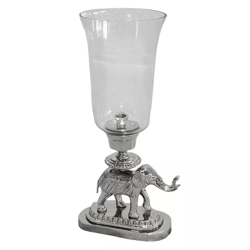 Payaa Windlicht Olifant Laylah 18x18x51cm zilver (112578)