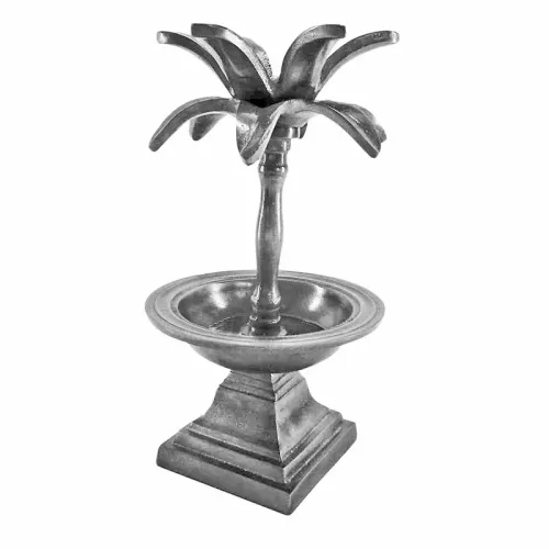 Payaa Etagere 1 laags 15x15x27cm Bord 15cm ruw zilver palm (112259)