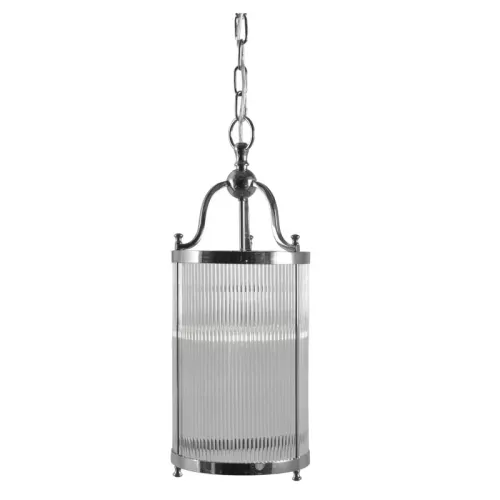 Payaa Plafondlamp 22x22x57cm zilverglas kroonluchter (109897)