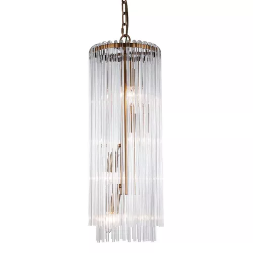 Payaa Plafond chandeler Lamp Aleena 25x25x69cm goud glas (111723)