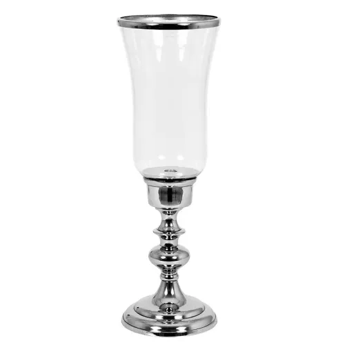 Payaa Windlicht Fernando 17x17x54cm zilver (109938)