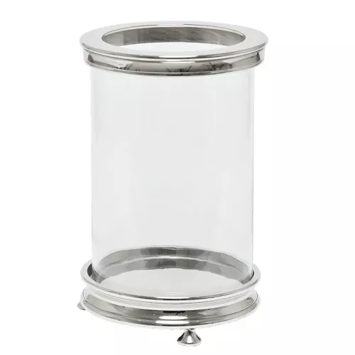 Payaa Windlicht Licht Bristol 23x23x36cm Groot zilver (107304)
