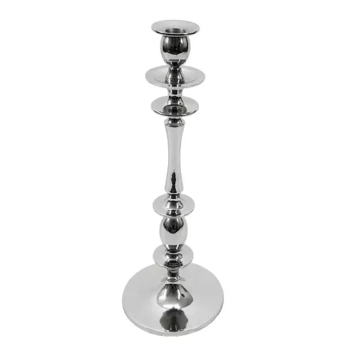 Payaa Kandelaar 15x15x48cm Madeira Medium zilver (104548)