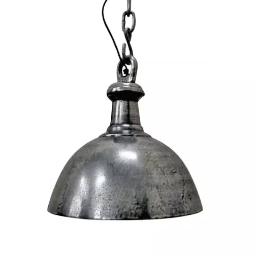 Payaa Plafondlamp 36x36x38cm zilver ruw metaal (100728)