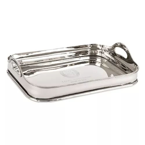 Payaa Dienblad 38x26x12cm zilver met handvat (113894)