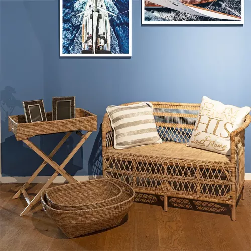 Payaa Butler dienblad met gevouwen houten poten 60x40x75cm (115173)