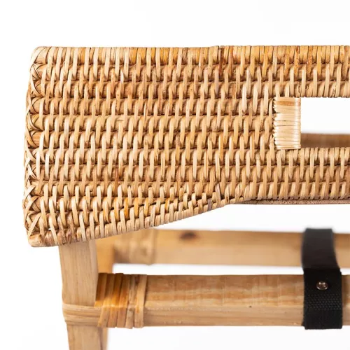 Payaa Butler dienblad met gevouwen houten poten 60x40x75cm (115173)