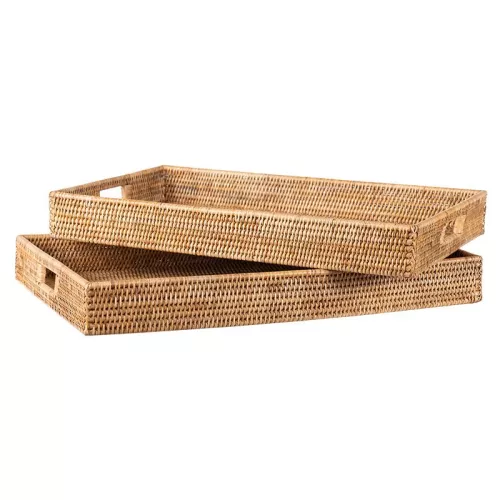 Payaa Dienblad Set Violet 67x64x7cm & 42x40x7cm hout (115171)
