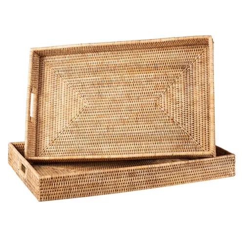Payaa Dienblad Set Violet 67x64x7cm & 42x40x7cm hout (115171)