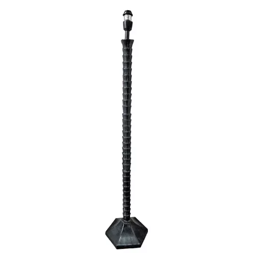 Payaa Vloerlamp raw zilver zwart (111540)