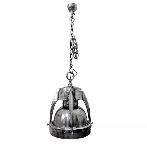 Payaa Hanglamp Barton 39x39x56cm Groot ruw metaal zilver (108279)