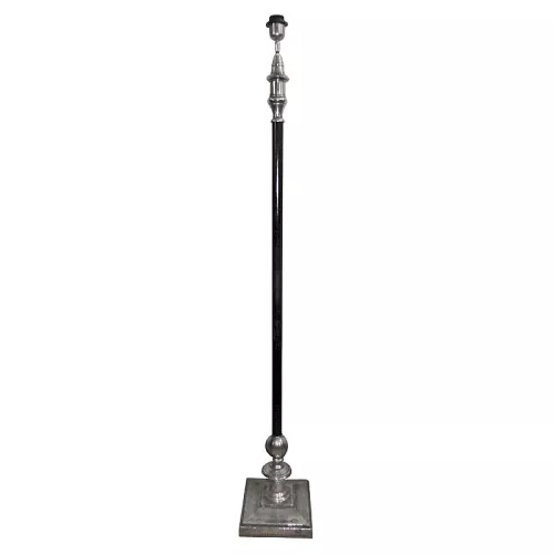 Payaa Vloerlamp klassieke look rauw zilver en zwart (111453)