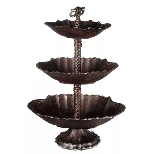 Payaa Standaard 3-etage 60x43x85cm SALE donkerbruin ruw metaal (101701)