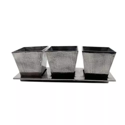 Payaa Plantenbak 40x14x13cm Met Dienblad (Set Van 4 Stuks) (110174)