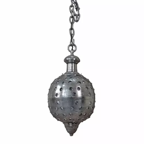 Payaa Plafondlamp 35x35x65cm Met Kristal zilver vintage (111398)