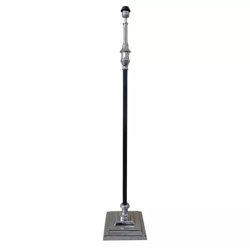 Payaa Vloerlamp klassieke look zwart en zilver (111548)