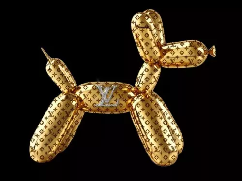 Payaa LV Gouden hond 80x60cm (200624)