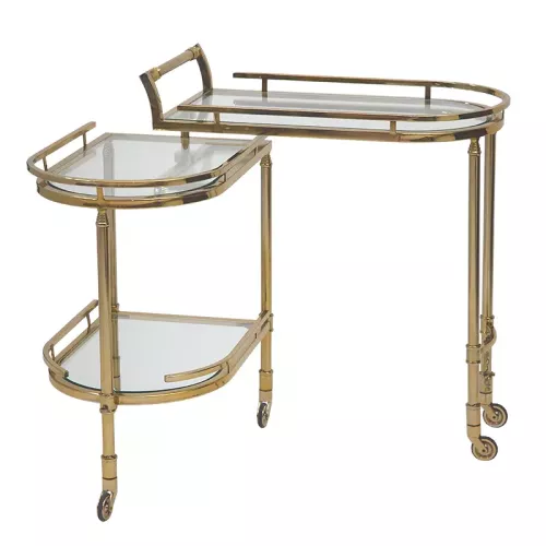 Bar Trolley Luka (helder glas)