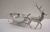 Payaa Rendier met wijnkoeler op slee 82x41x57cm (113191)