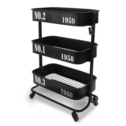 Payaa Bar Trolley Perry 67x35x94cm (3 planken) vintage (115467)