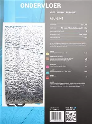 Ondervloer PE-folie 3 mm laiminaat rol 15m2