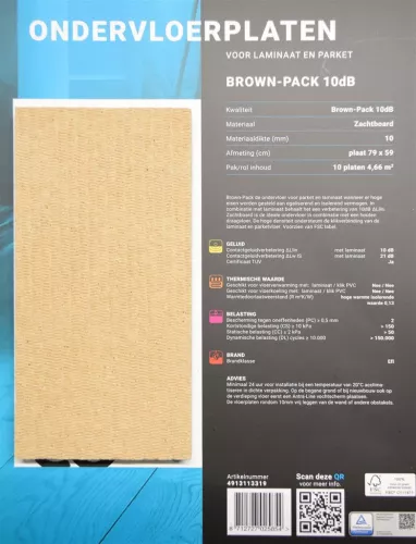 Payaa 10x Ondervloer zachtboard laminaat parket 10DB (15954)