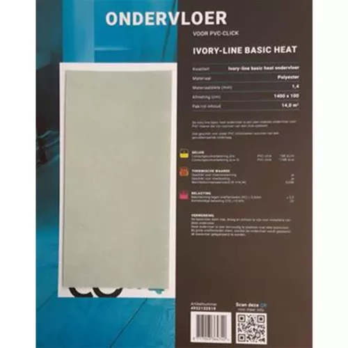 Ondervloer PVC Click 14 m2 polyestervlies