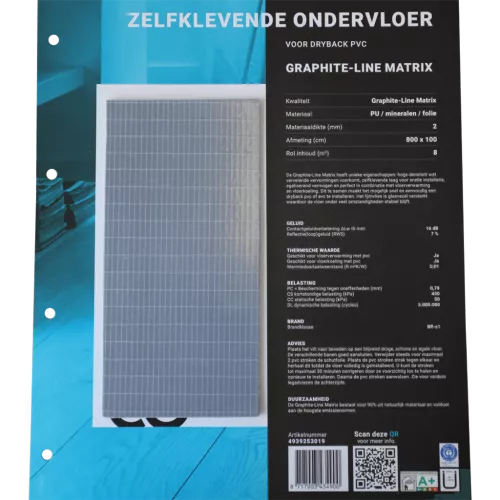 Zelfklevende ondervloer 8m2 Dryback PVC